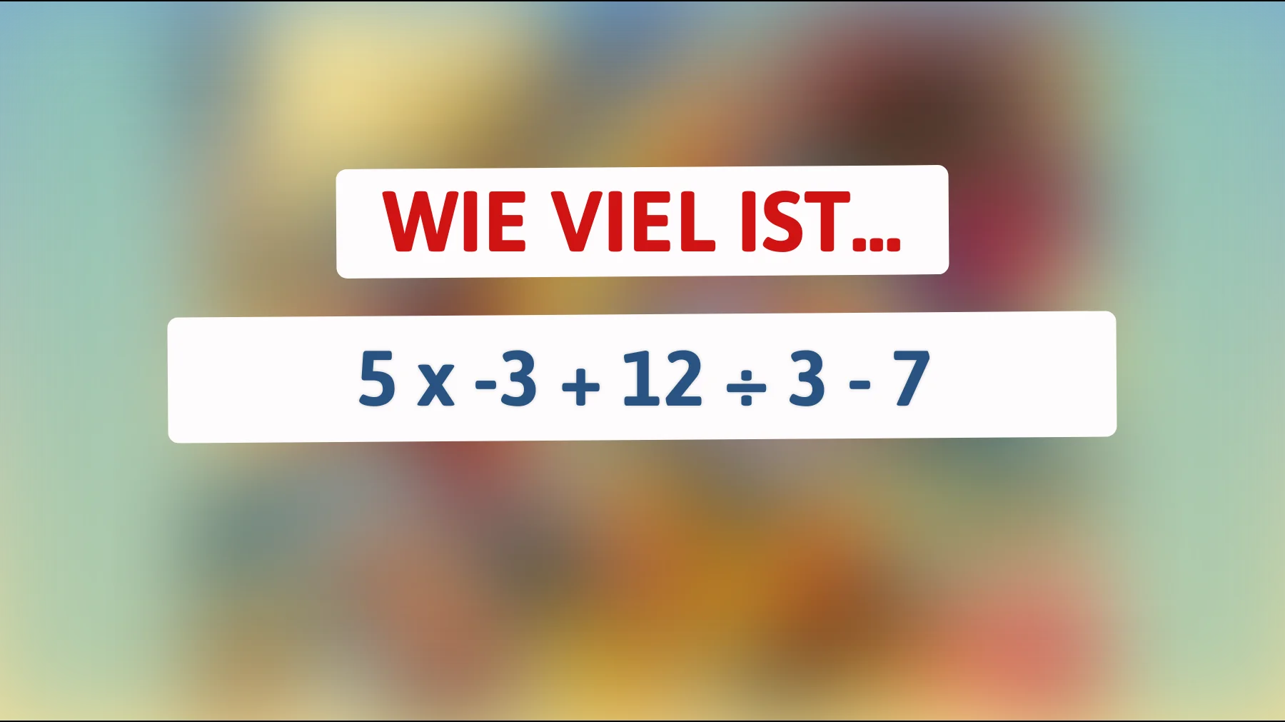 Kannst du dieses mathematische Rätsel lösen? Nur die klügsten Köpfe finden die Lösung!"